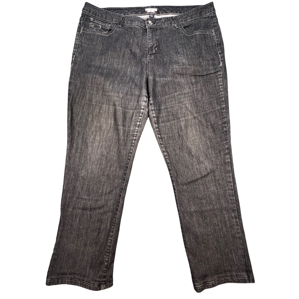 Tommy Hilfiger Black Hope Classic Rise Bootcut Jeans Womens 20